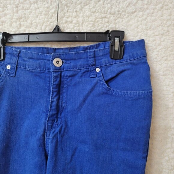 Bandolino Jeans Womens 6 Straight Leg Blue Midrise Stretch Cotton Spandex 30X27 - Picture 3 of 9